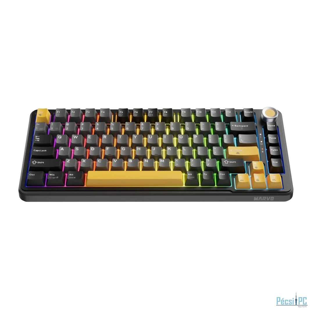 Marvo TITAN 75 Gaming Wireless Keyboard Black/Yellow HU
