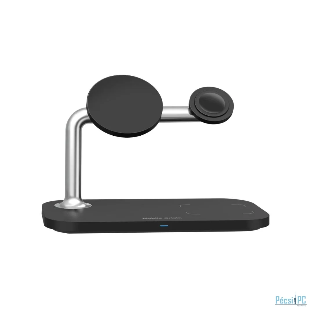 Mobile Origin 3 in 1 Wireless charger Black