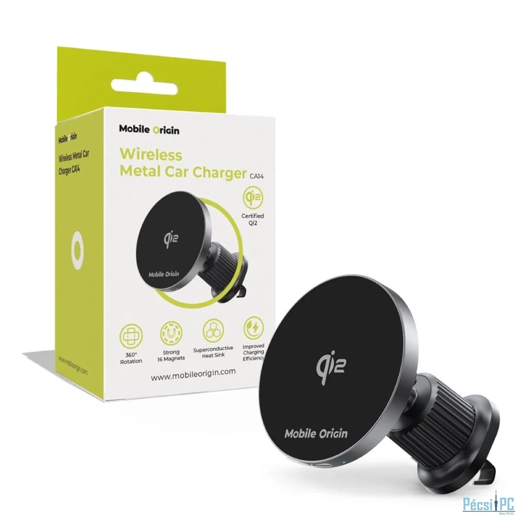 Mobile Origin Wireless Metal Car Charger CA14