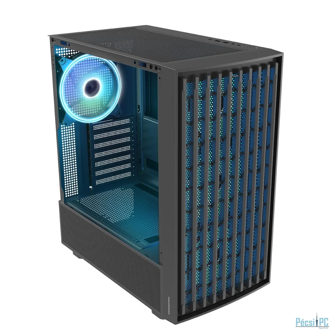 Modecom Breeze ARGB Flow Tempered Glass Black