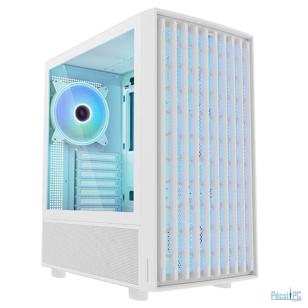 Modecom Breeze ARGB Flow Tempered Glass White