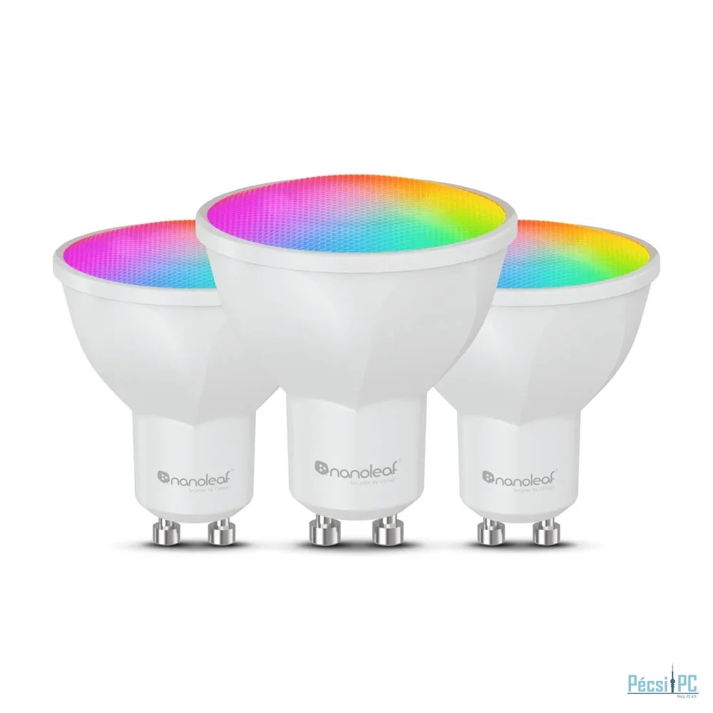 Nanoleaf Essentials Matter Wi-Fi GU10 Smart Bulb 3 Pack