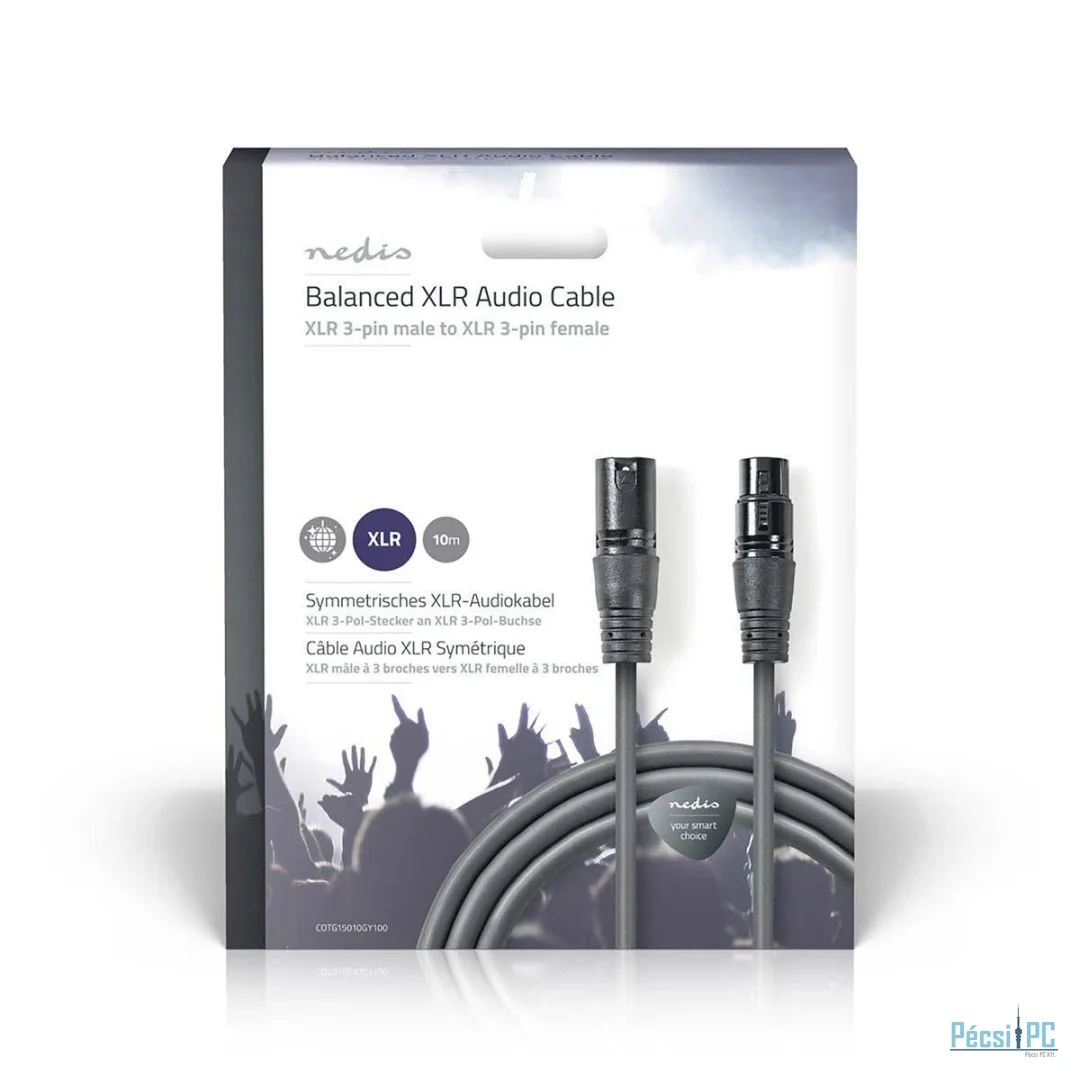 Nedis Balanced Audio Cable 10m Black