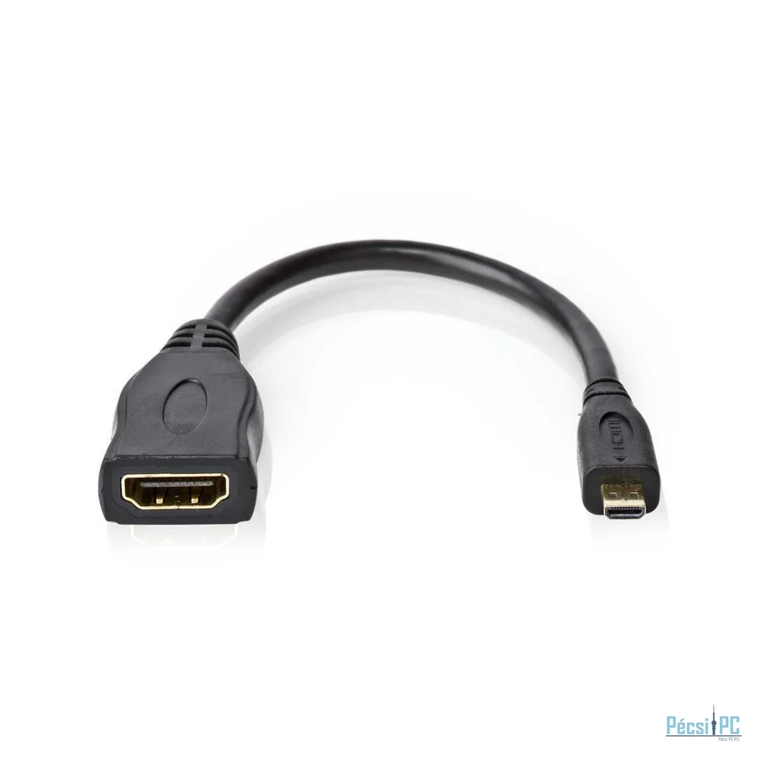 Nedis HDMI Micro Connector  HDMI Output 4K@30Hz 0,2m Black