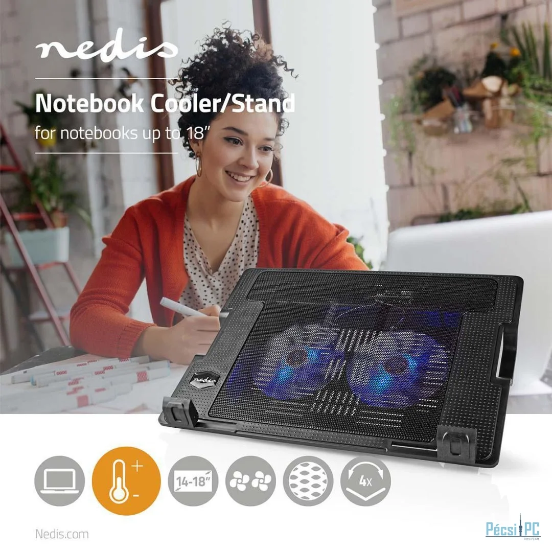 Nedis NBCR200BK Notebook Cooler 18