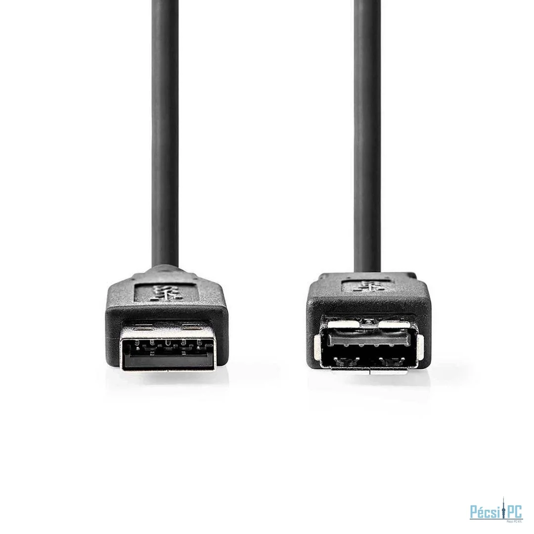 Nedis USB-A Male to USB-A Female 5Gbps USB Cable 1m Black