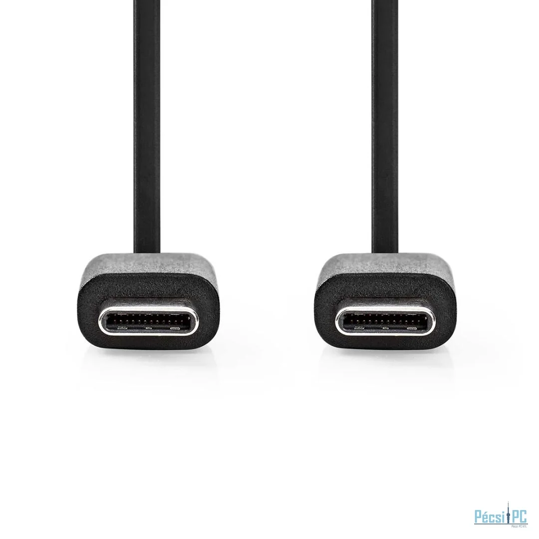 Nedis USB-C to USB-C USB Cable 1m Black