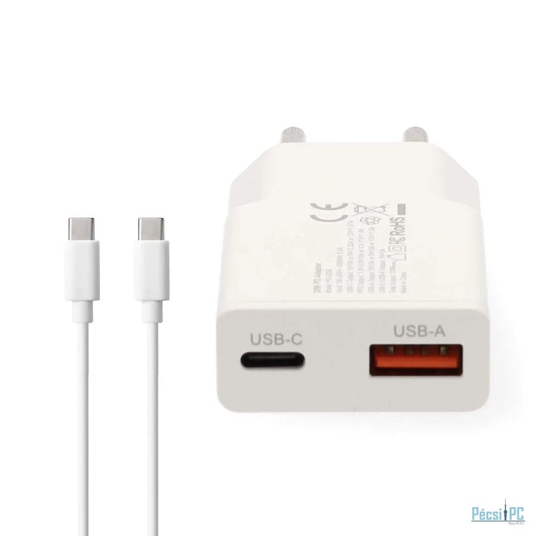 Nedis Wall Charger 30W PD 3.0 with 1,5m USB-C cable White
