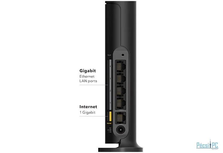 Netgear 4-Stream AX1800 WiFi 6 Router Black