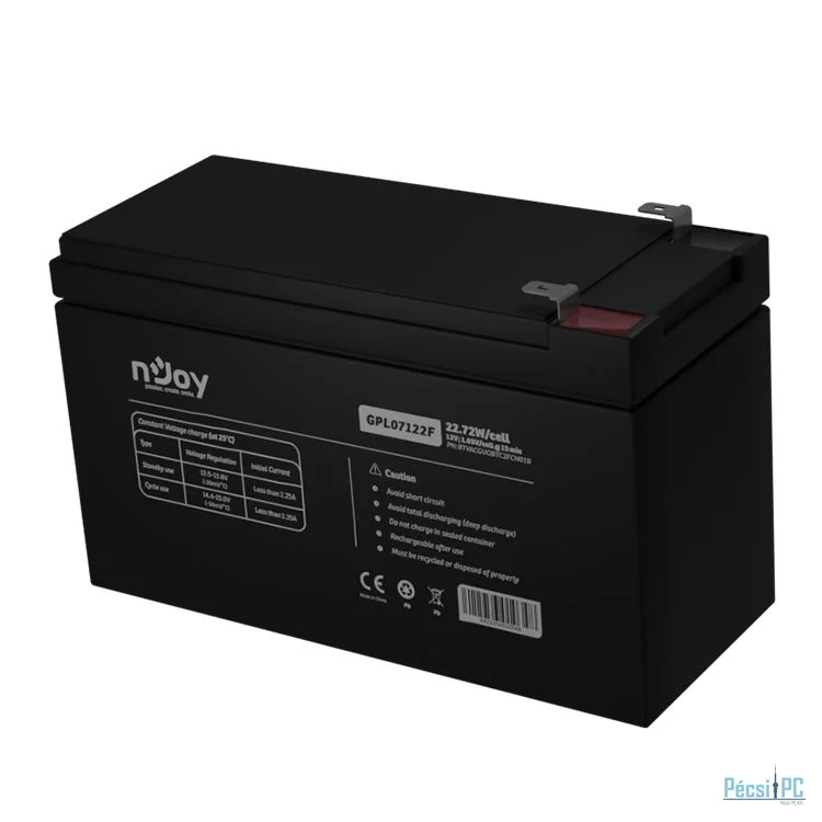 Njoy 12V/22,72W szünetmentes akkumulátor 1db/csomag