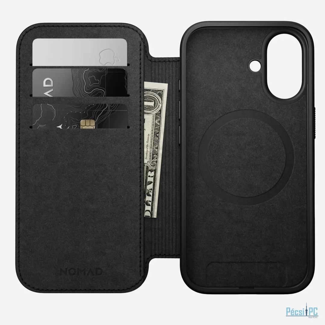 Nomad Modern Leather Folio for iPhone 17 Black