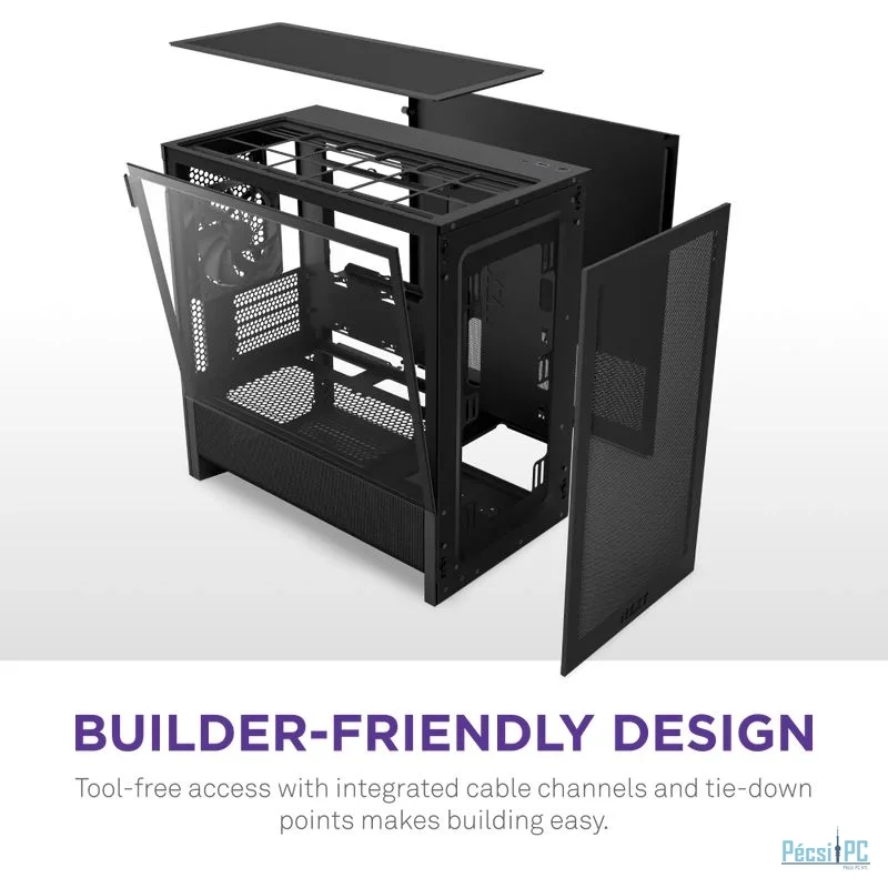 NZXT H3 Flow Tempered Glass Black