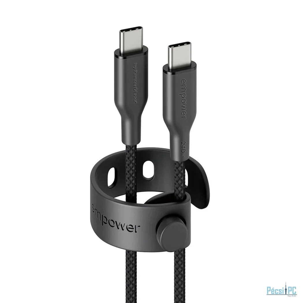 PanzerGlass 240W USB-C to USB-C USB 2.0 cable 2m Black