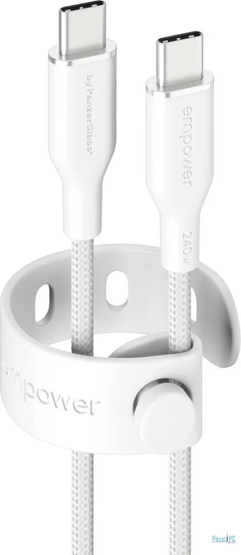 PanzerGlass 240W USB-C to USB-C USB 2.0 cable 2m White