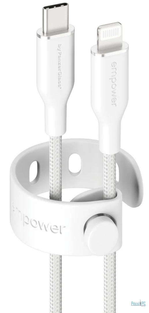 PanzerGlass 60W USB-C to Lightning USB 2.0 cable 1,2m White