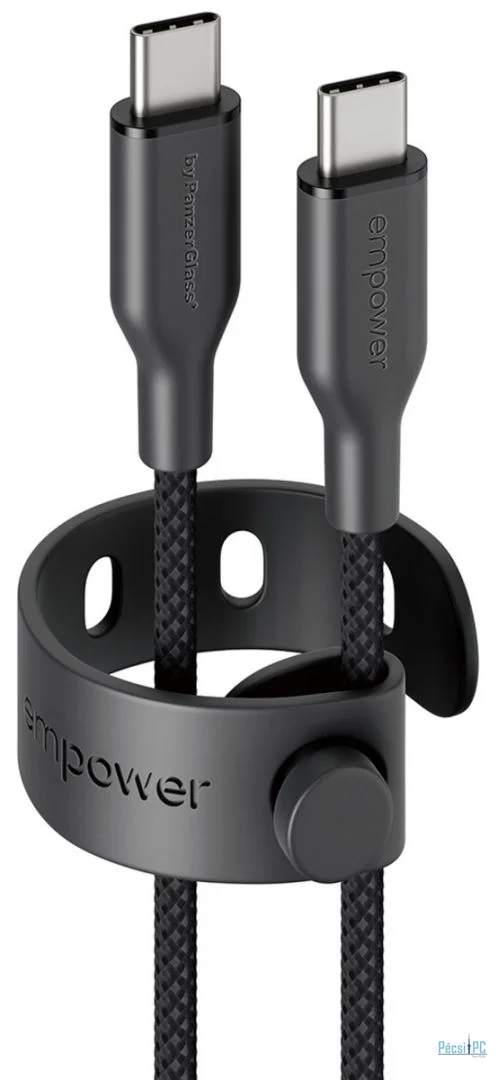 PanzerGlass 60W USB-C to USB-C USB 2.0 cable 1,2m Black