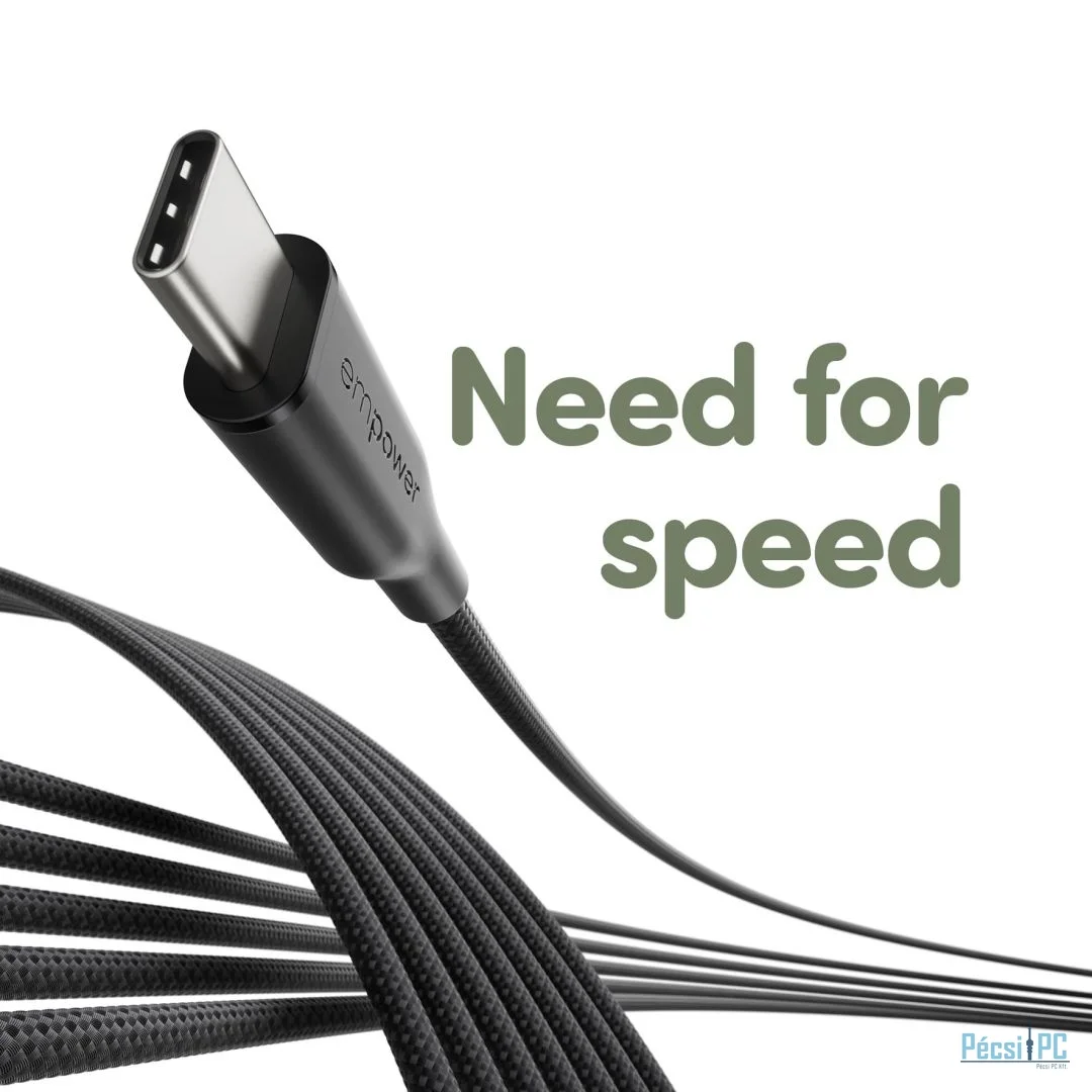 PanzerGlass 60W USB-C to USB-C USB 2.0 cable 1,2m Black