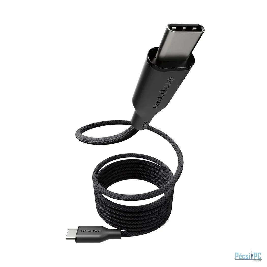 PanzerGlass Magnetic 240W USB-C to USB-C cable 1,5m Black