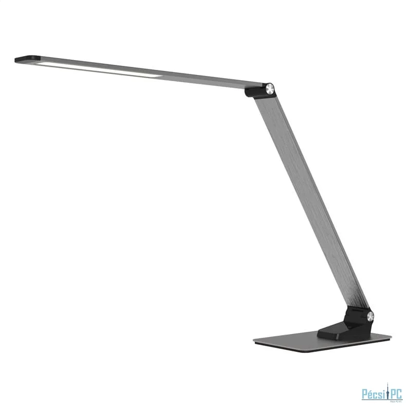 Platinet Desk Lamp 6W + Night Lamp Compact Size Silver