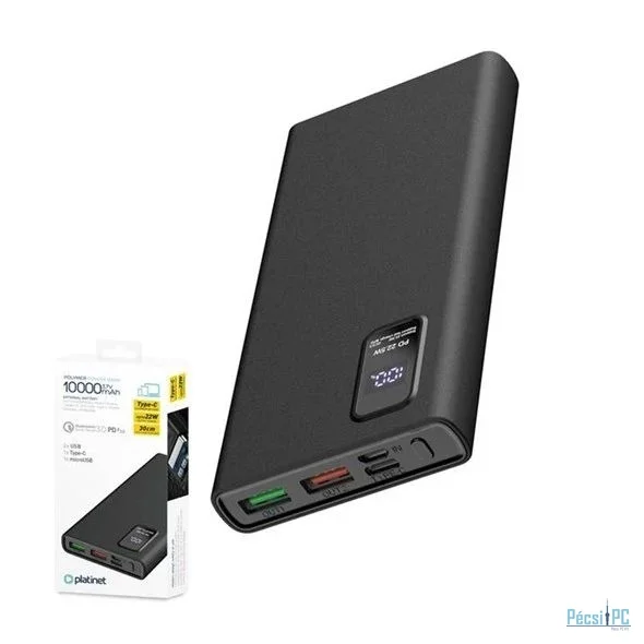 Platinet Polymer PD 3.0 QC 10000mAh Black