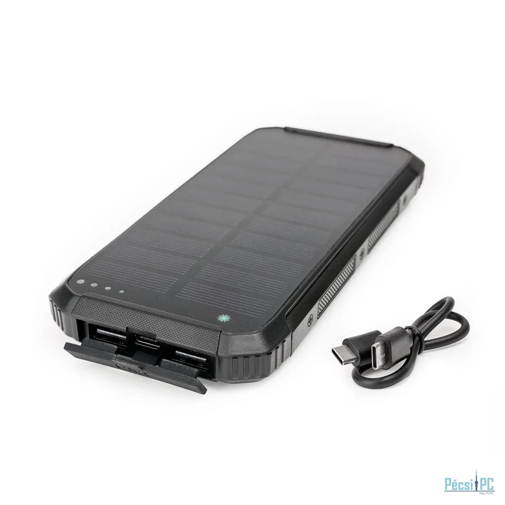 Platinet Solar 10000mAh PowerBank Black