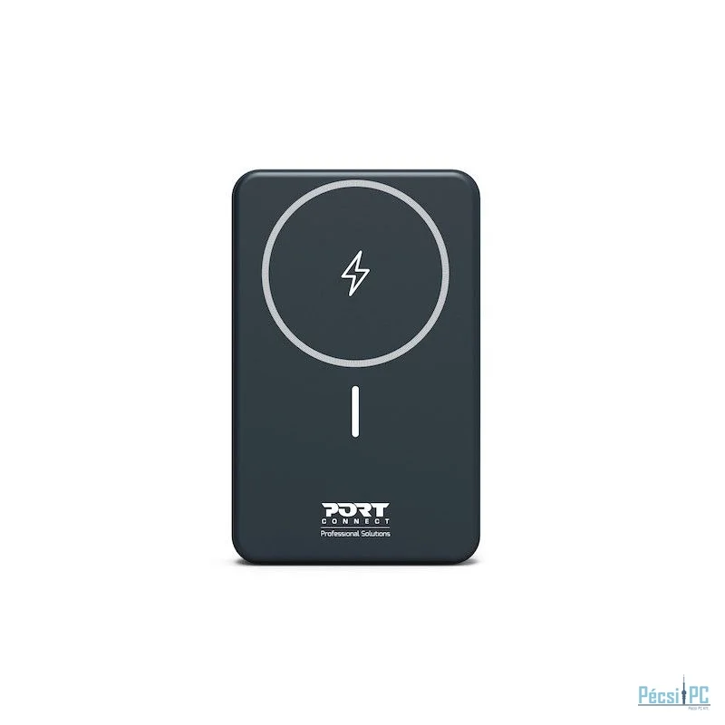 Port Designs 10000mAh MageSafe Compatible Wireless Powerbank Black