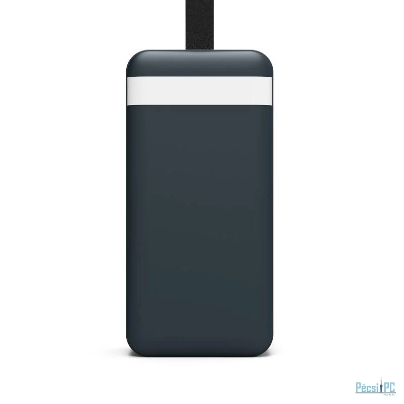 Port Designs 30000mAh Powerbank LCD Display USB-A QC / USB-C / Micro USB Black