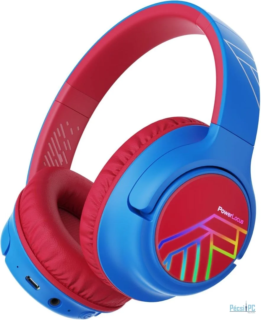 PowerLocus Bobo Kids Bluetooth Headset Blue/Red