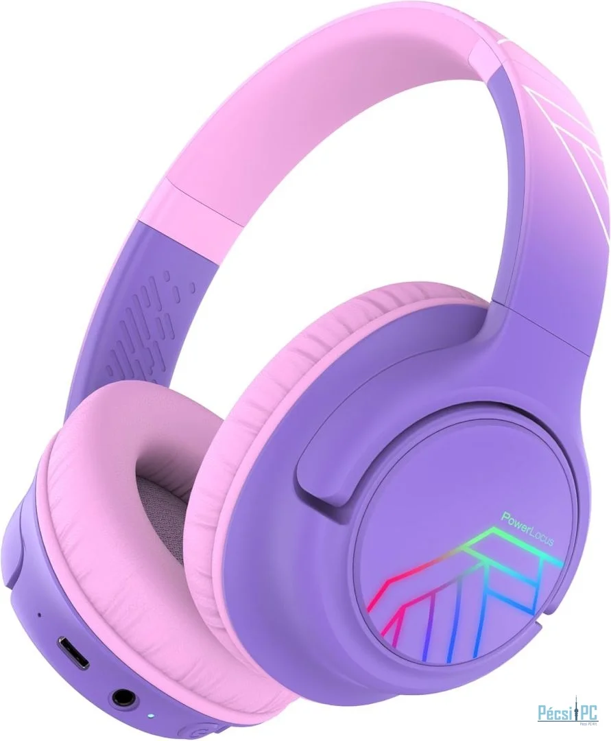 PowerLocus Bobo Kids Bluetooth Headset Purple/Pink