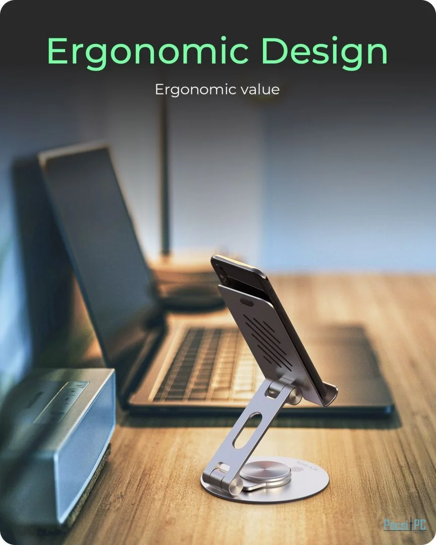 Raidsonic IcyBox IB-TH201-R 360° Rotatable and Adjustable Smartphones and Tablet Stand for up to 12.9