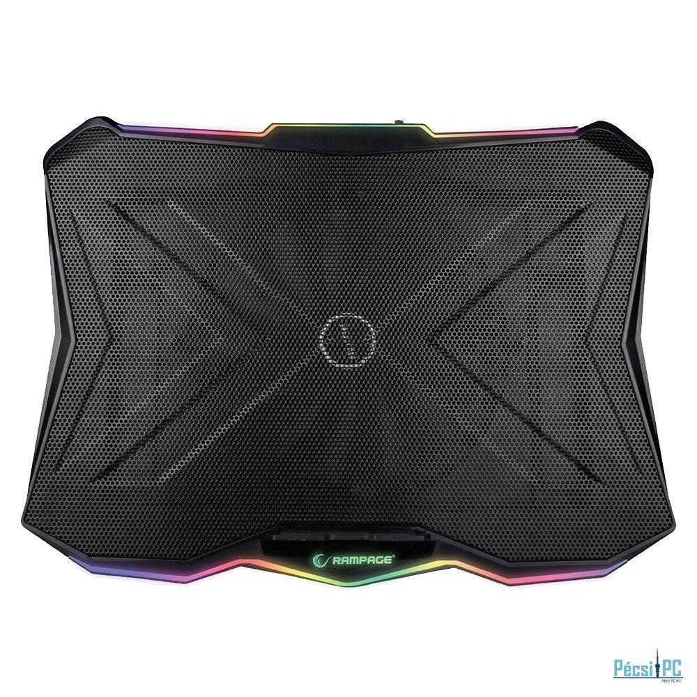 Rampage AD-RC8 Showy RGB Notebook cooler Black