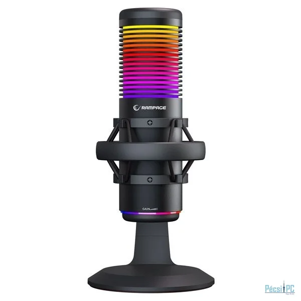 Rampage Bemol Microphone RGB Black