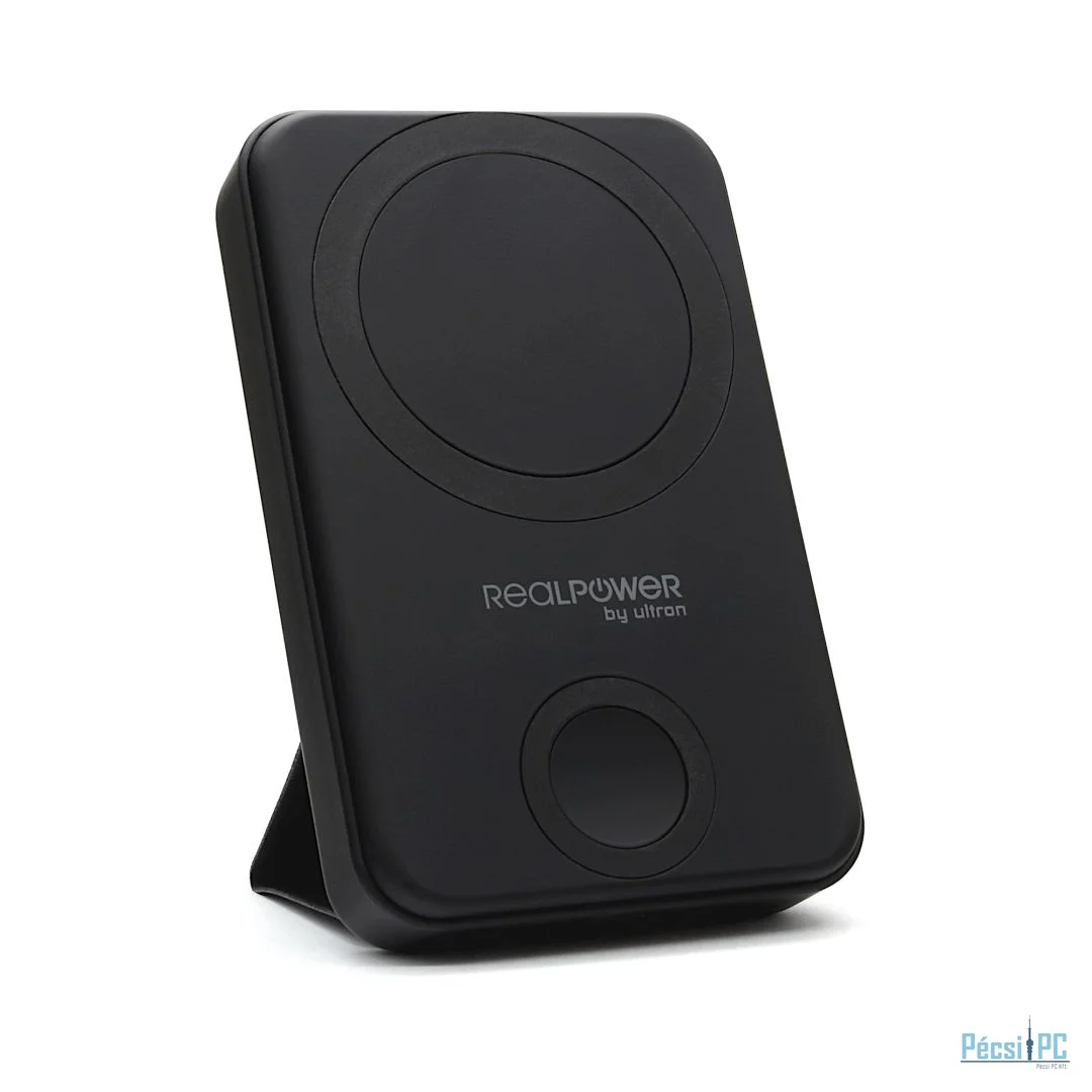 Realpower Powerbank PB-10000 MAG+Watch Black
