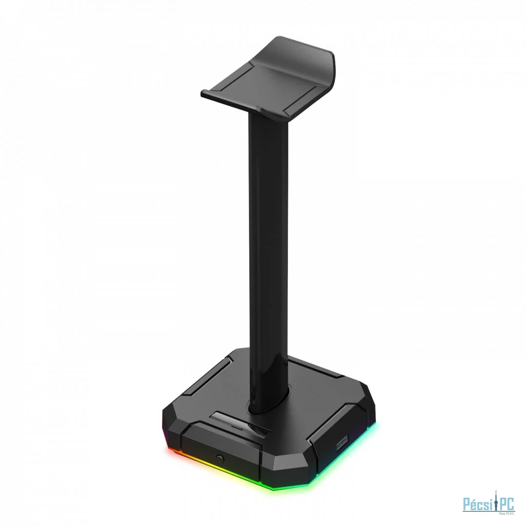 Redragon Scepter Pro Headset Stand RGB Állvány Black - bemutató darab