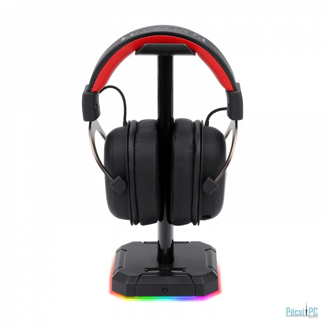 Redragon Scepter Pro Headset Stand RGB Állvány Black - bemutató darab