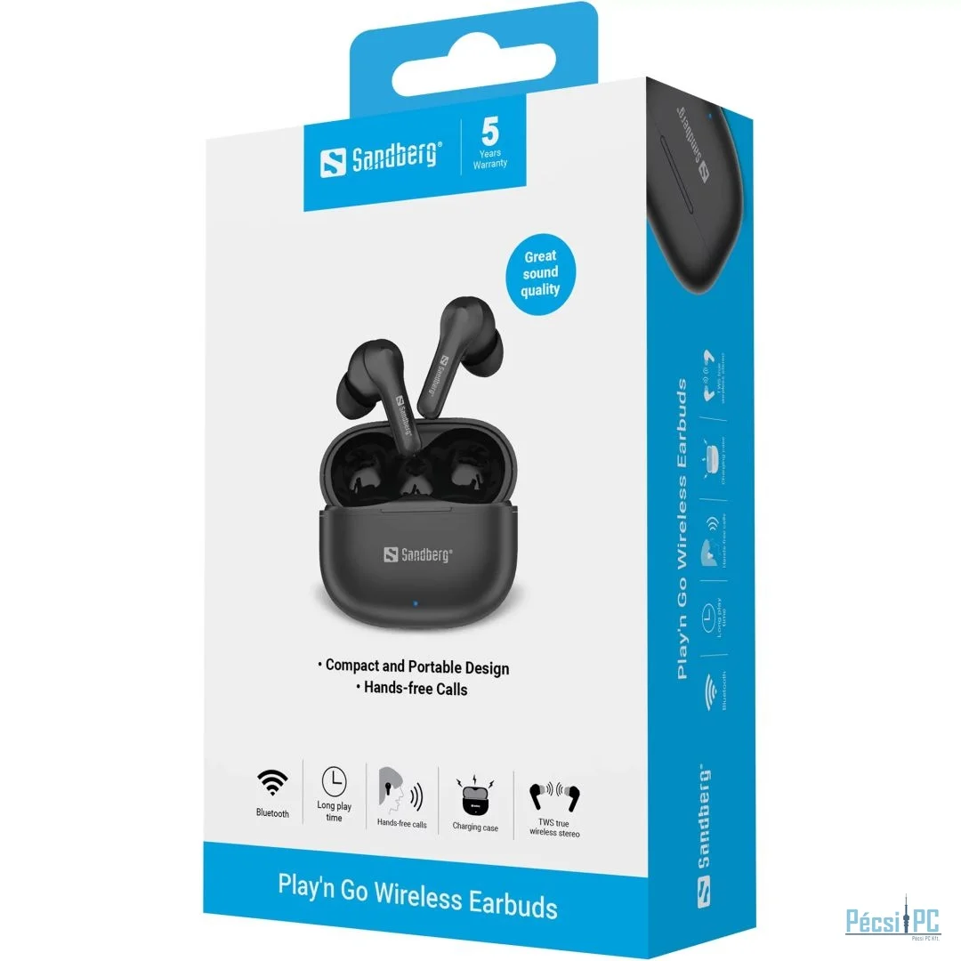 Sandberg Play’n Go Bluetooth Headset Black