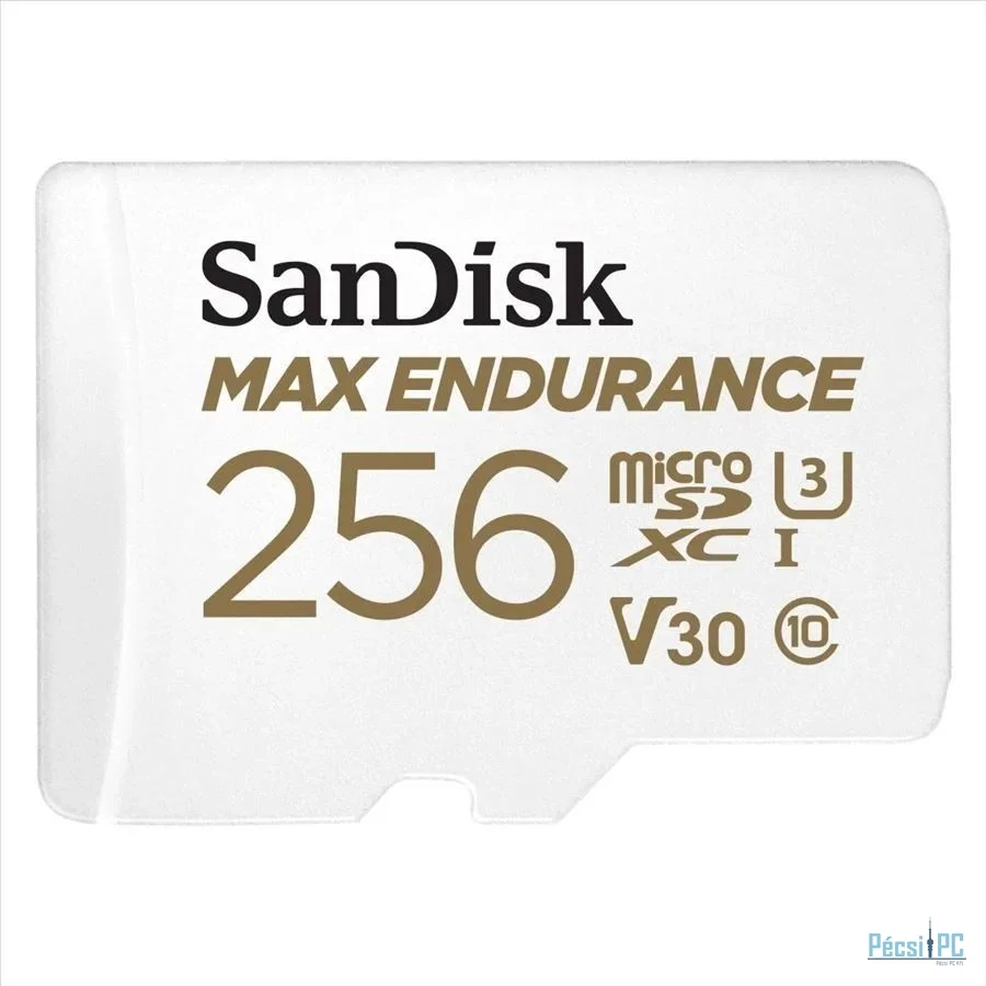 Sandisk 256GB microsSDXC Max Endurance Class 10 U3 V30 adapter nélkül