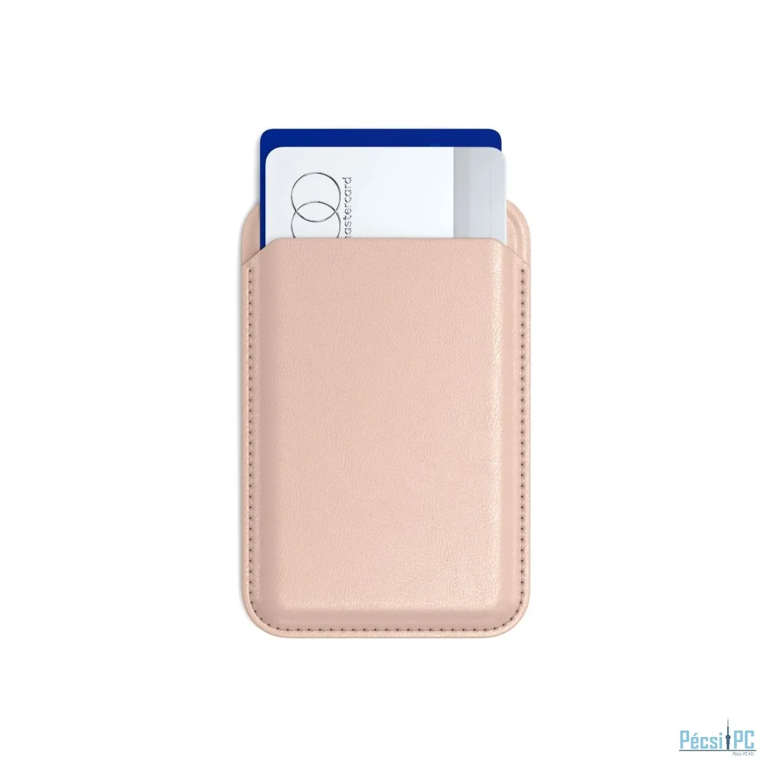 Satechi Vegan-Leather Magnetic Wallet Stand (iPhone 12/13/14/15 all models) Desert Rose