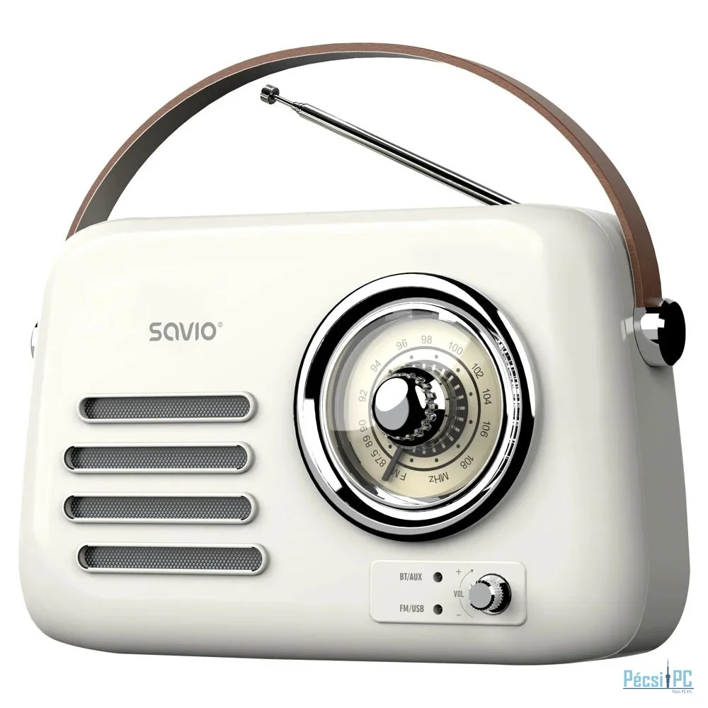 Savio RS-02 Portable Radio White