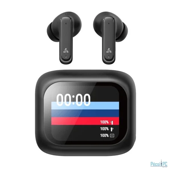 SBOX EB-TWS08 Bluetooth Earphones with ANC Touch Display Black