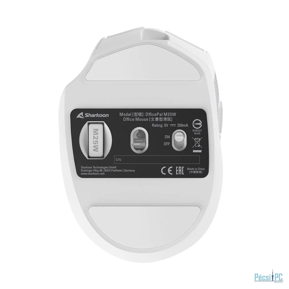 Sharkoon OfficePal M25W Gaming Wireless Mouse White