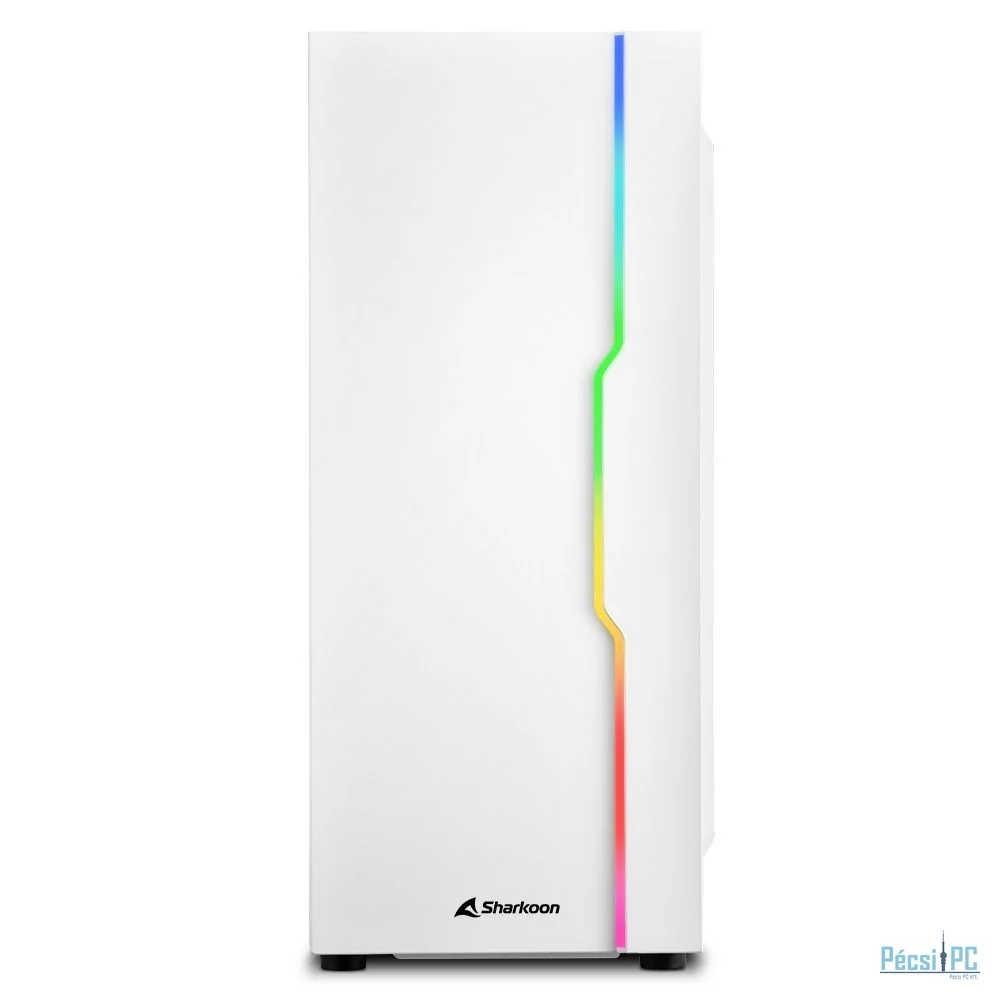 Sharkoon RGB Slider Tempered Glass White