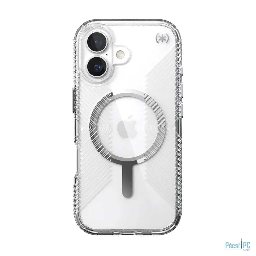 Speck Presidio Perfect Clear Grip MagSafe iPhone 17 Case Clear/Silver
