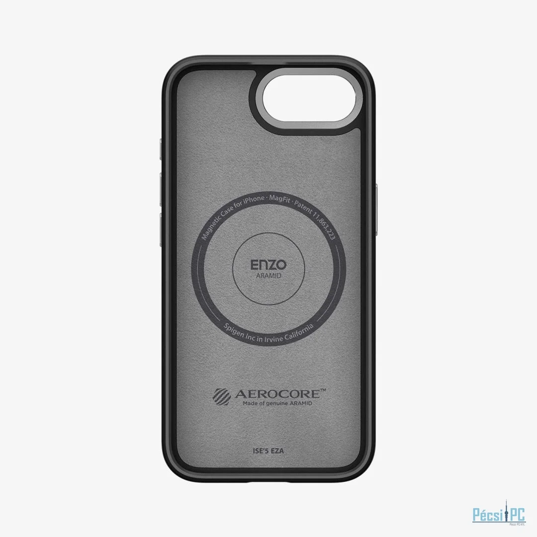 Spigen Enzo Aramid MagSafe case for iPhone 16e Matte Black