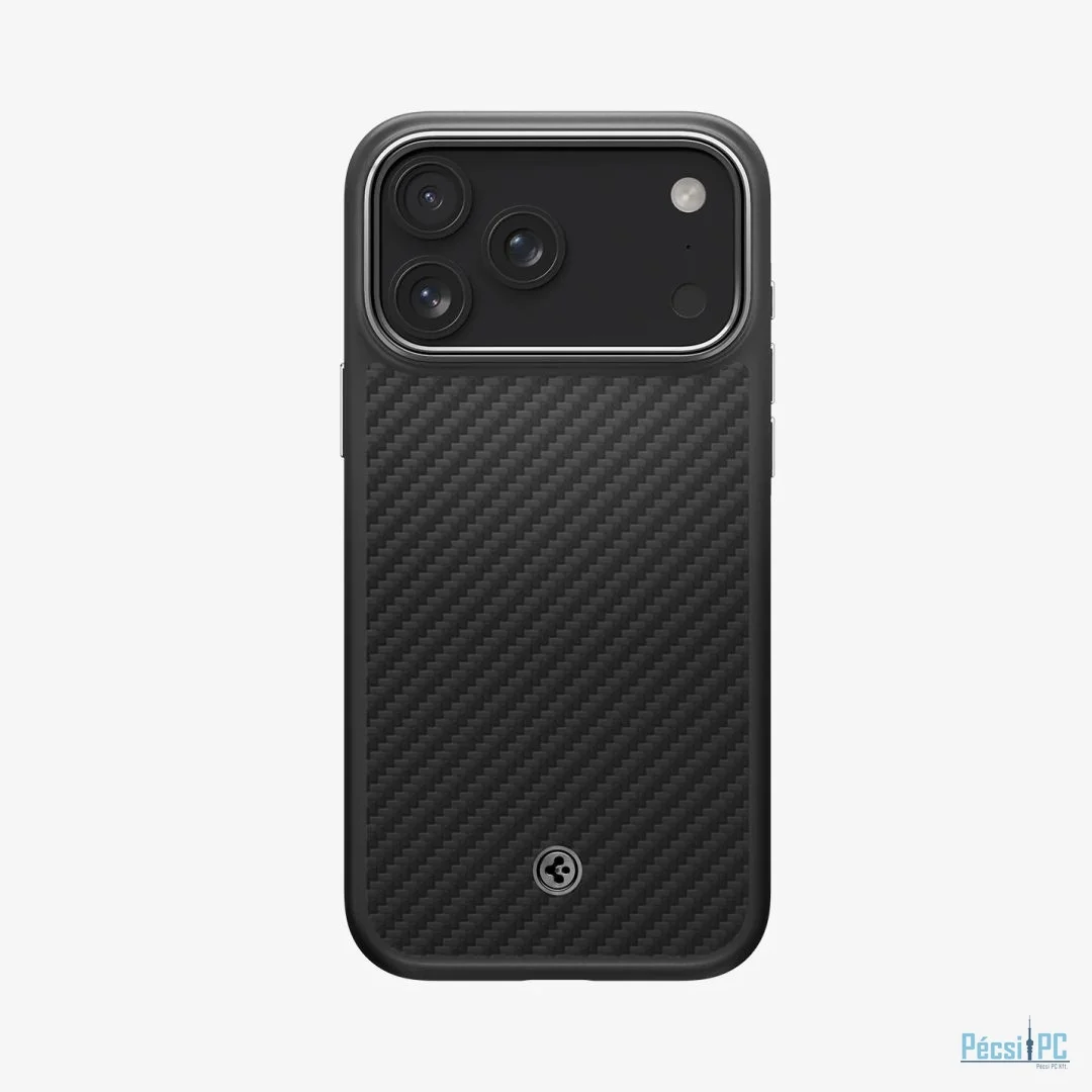 Spigen Enzo Aramid T case for iPhone 17 Pro Black Silver