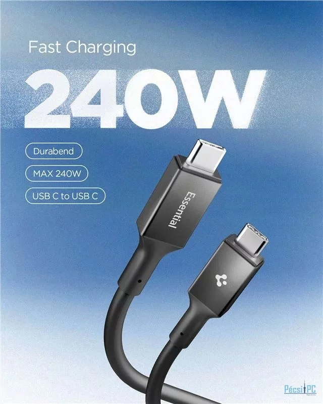 Spigen Essential USB C to USB C 240W Cable 1,2m Black