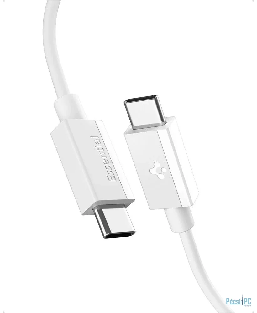 Spigen Essential USB-C to USB C-60W Cable 1m White