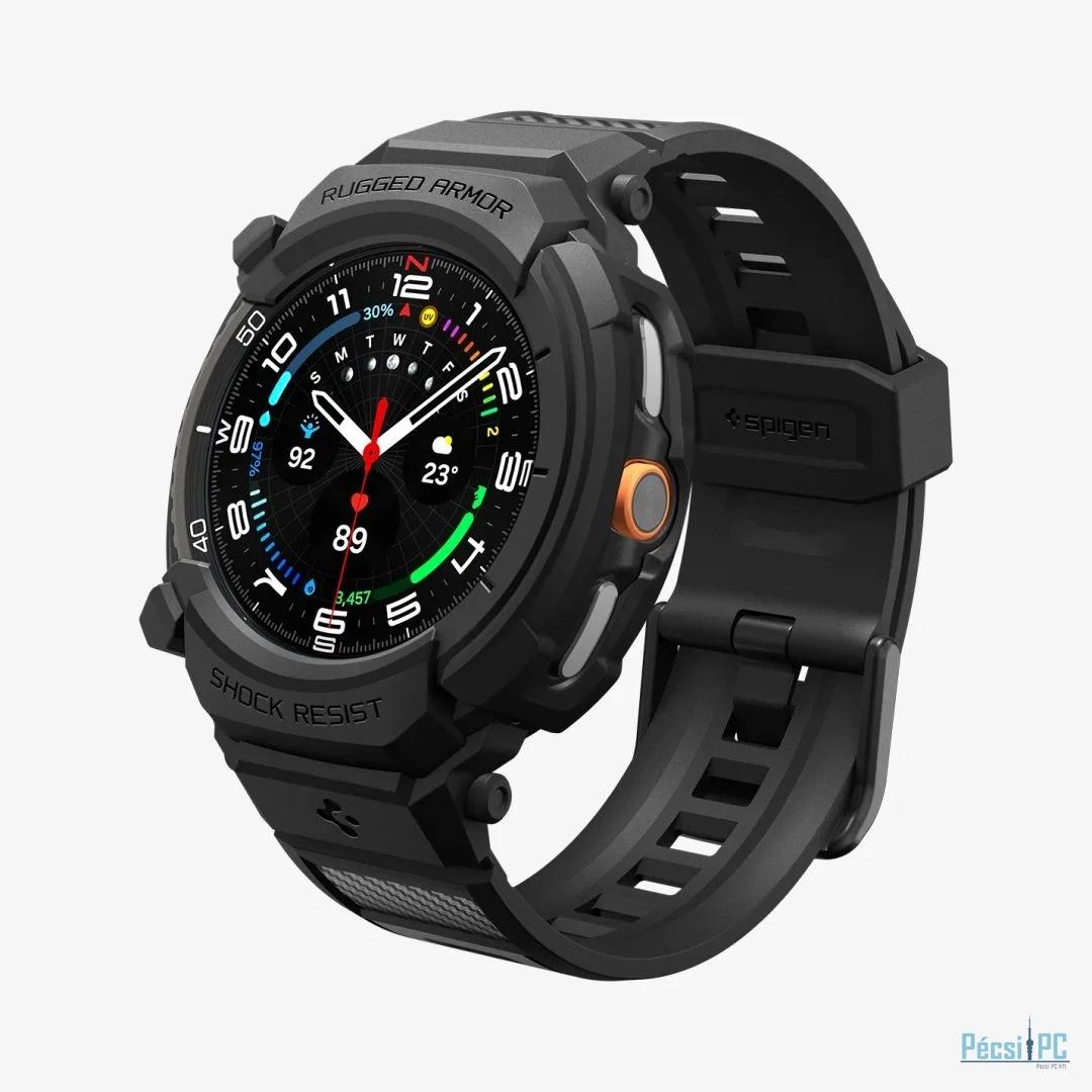 Spigen Rugged Armor Pro for Samsung Galaxy Watch 8 Classic (46mm) Matte Black