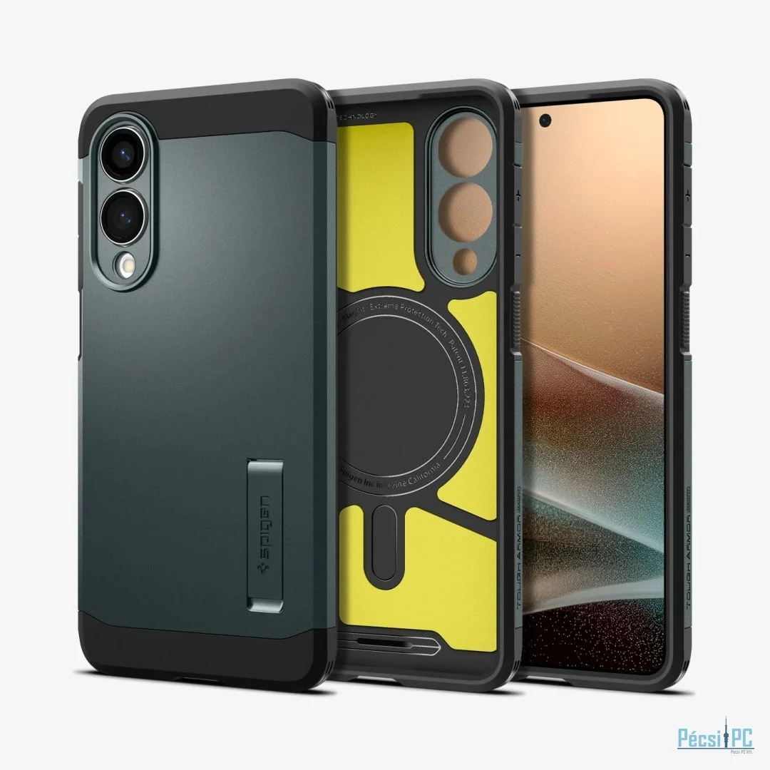 Spigen Tough Armor MagSafe Samsung Galaxy S25 Edge Abyss Green