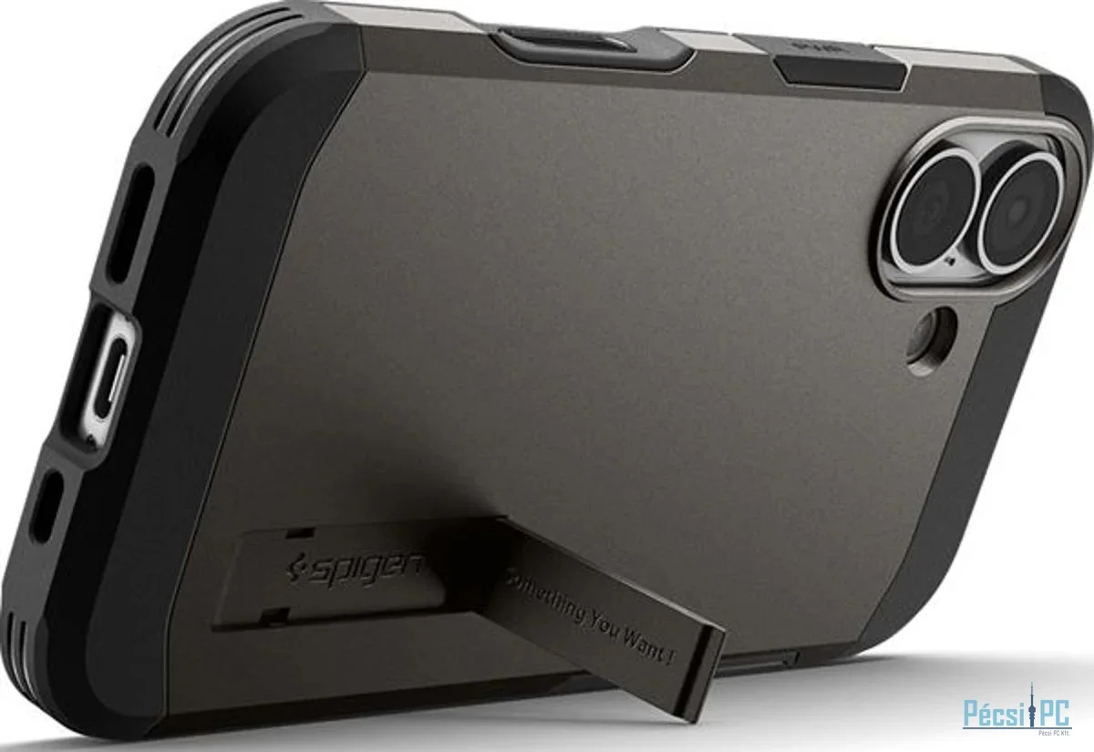 Spigen Tough Armor T MagSafe case for iPhone 17 Gunmetal